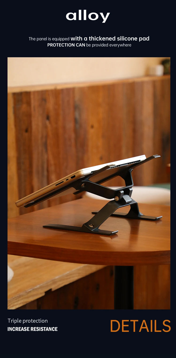 Apex Height-Adjustable Aluminum Laptop Stand for 15.6" Laptops