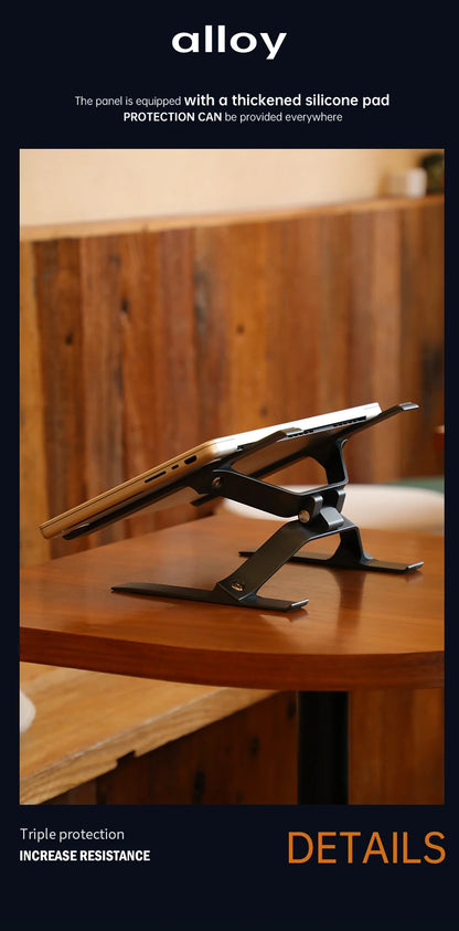 Apex Height-Adjustable Aluminum Laptop Stand for 15.6" Laptops