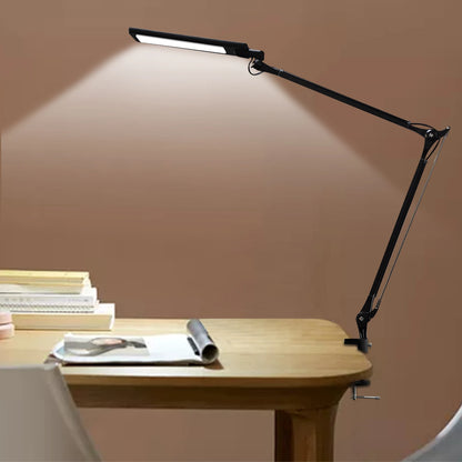 Apex Adjustable Aluminum LED Desk Lamp – Stepless Dimming Task Light