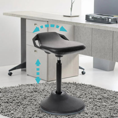 Apex Pneumatic Adjustable Wobble Stool with Ergonomic Design