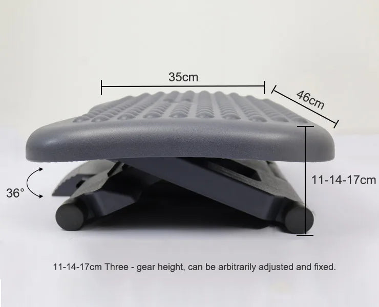 Apex Adjustable HIPS Plastic Massage Footrest Under Desk