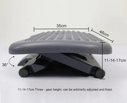 Apex Adjustable HIPS Plastic Massage Footrest Under Desk