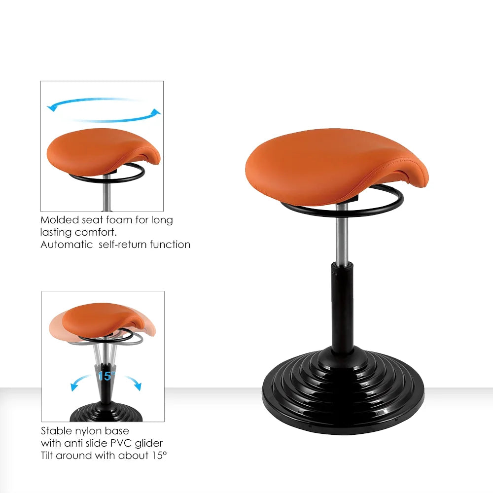 Apex Ergonomic Standing Desk Balance Chair with Height Adjustment & Swivel