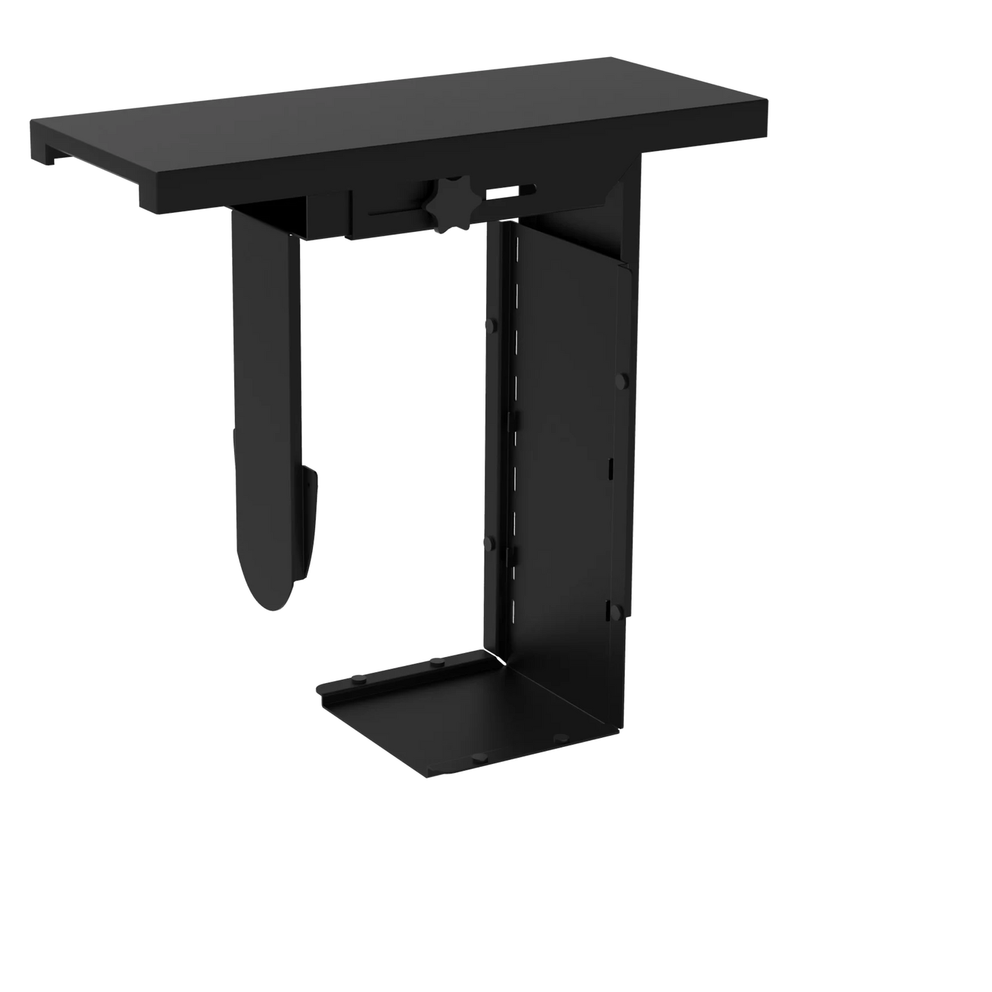 Apex Adjustable Under Desk CPU Holder – Steel Mount for Computer Towers