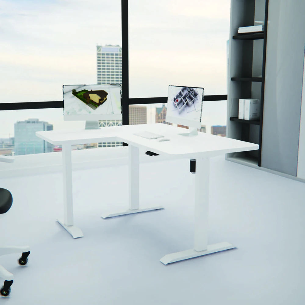 Apex Ergonomic L-Shaped Electric Desk Frame