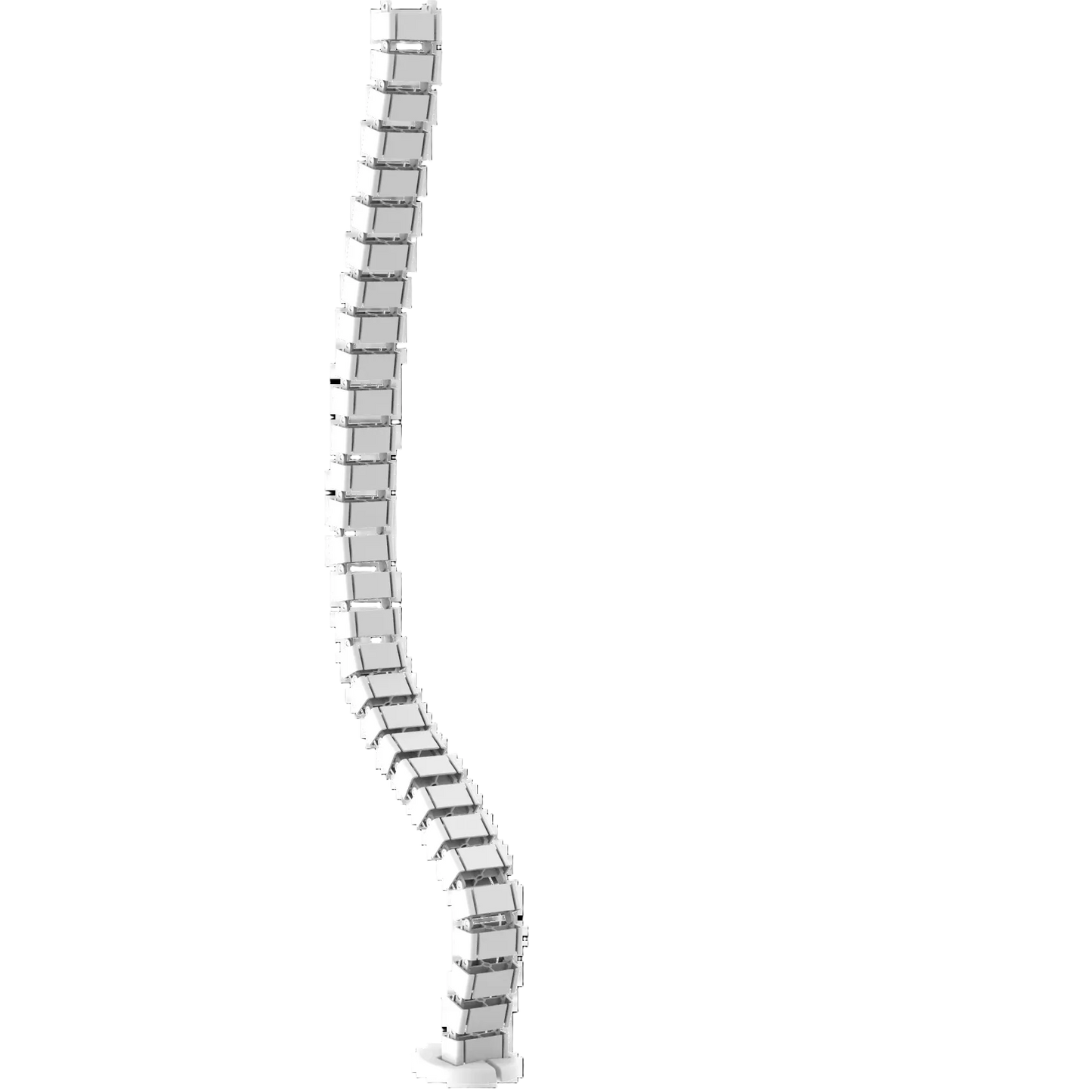 Adjustable Snake Cable Management Spine – Under Desk Wire Organizer