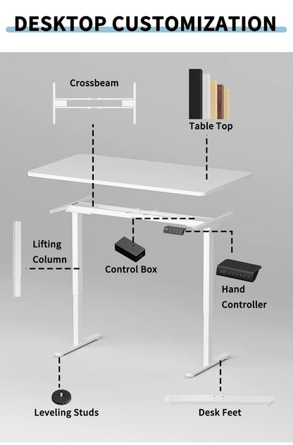 Apex Modern Dual Motor Standing Desk Frame