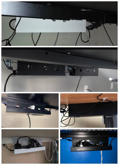 Apex Under Desk Cable Management Tray with Horizontal Cord Raceway