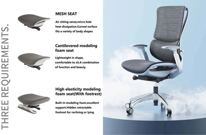 High Back Executive Mesh Office Chair with 4D Armrests