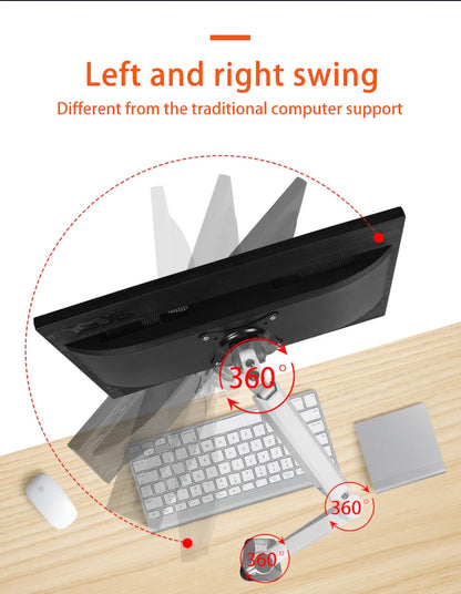 Apex Gas Spring Wall-Mount Monitor Arm for 15–27" Screens