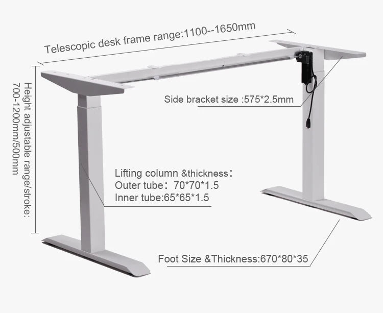 Apex Compact Intelligent Standing Desk