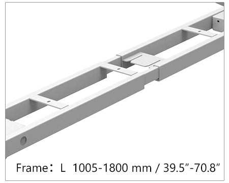 Apex L-Shaped Corner Desk Frame with Dual Motor