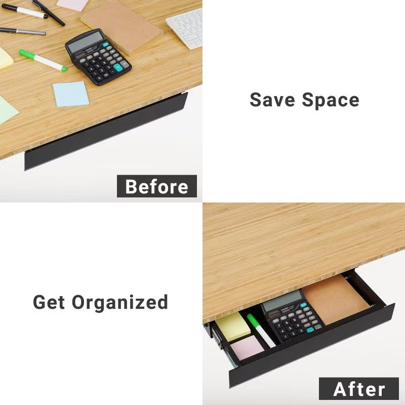 Slim Under Desk Storage Drawer S07