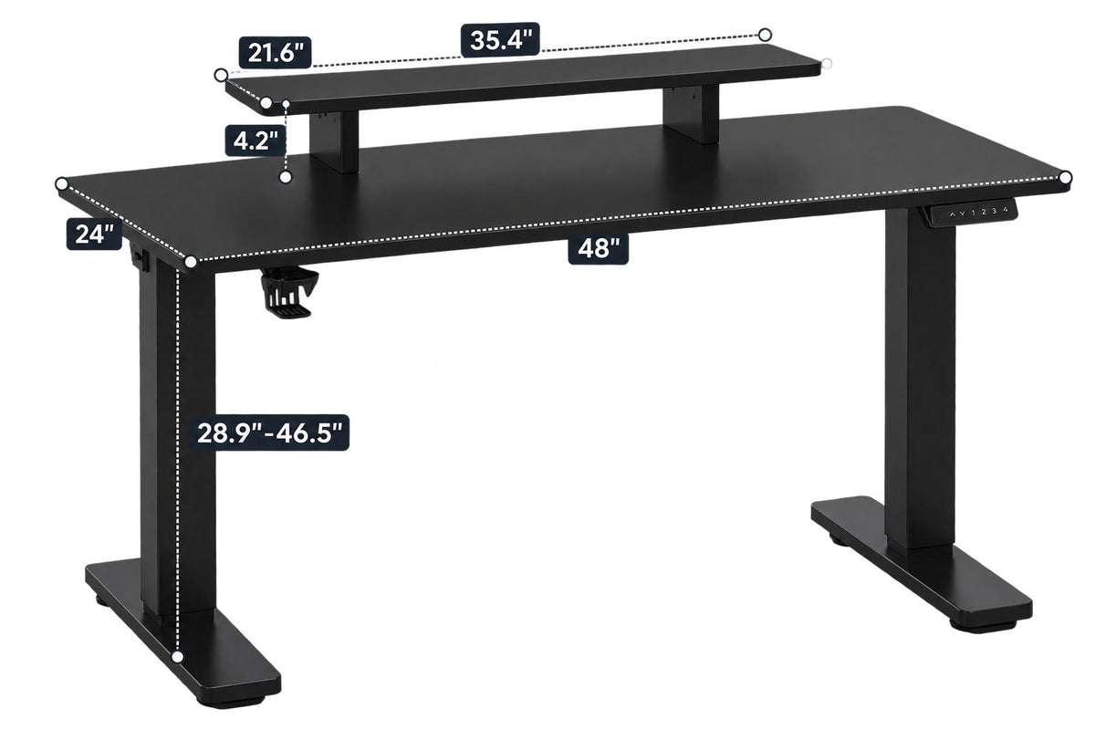 Standing Desk with Monitor Stand — (E2)