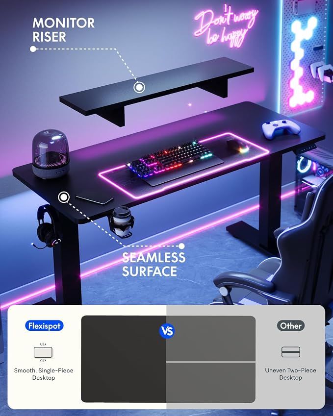 Standing Desk with Monitor Stand — (E2)