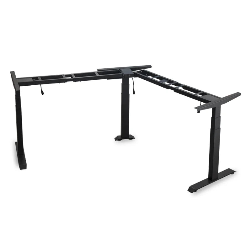 Apex L-Shaped Corner Desk Frame with Dual Motor