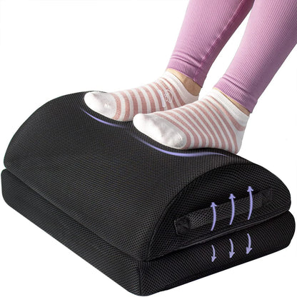 Apex Ergonomic Memory Foam Half-Cylinder Foot Rest Under Desk
