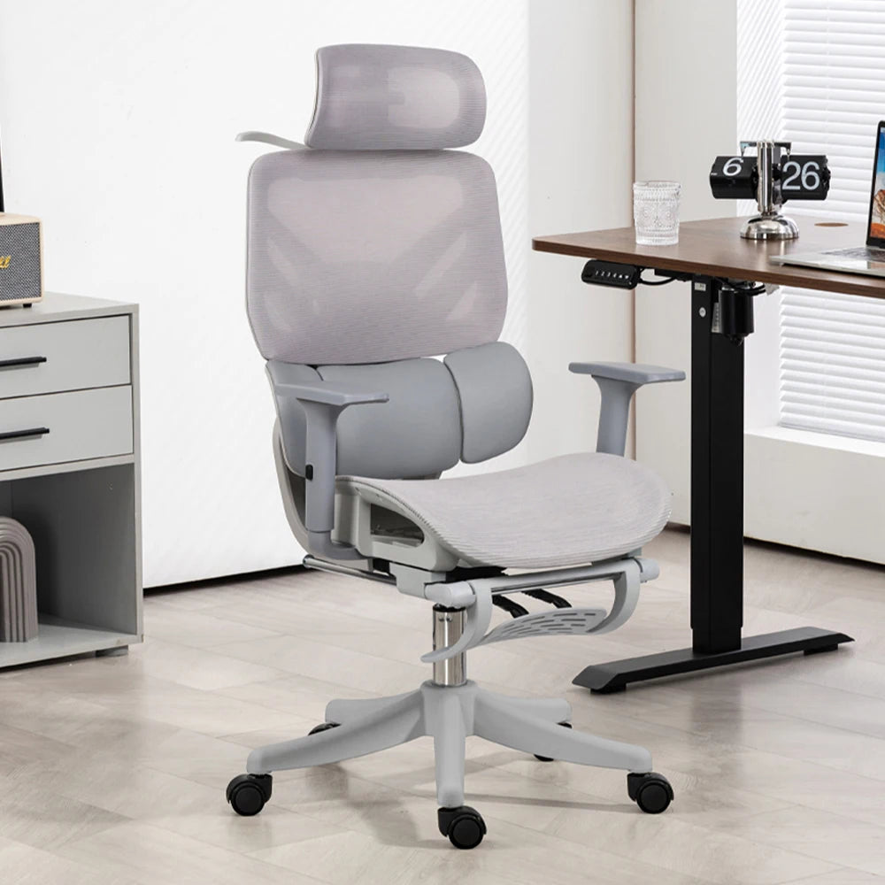 Apex Ergonomic High Back Office Chair with Footrest & Adjustable Headrest