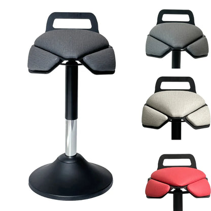 Apex Modern Executive Wobble Stool with Adjustable Armrest & Swivel Base