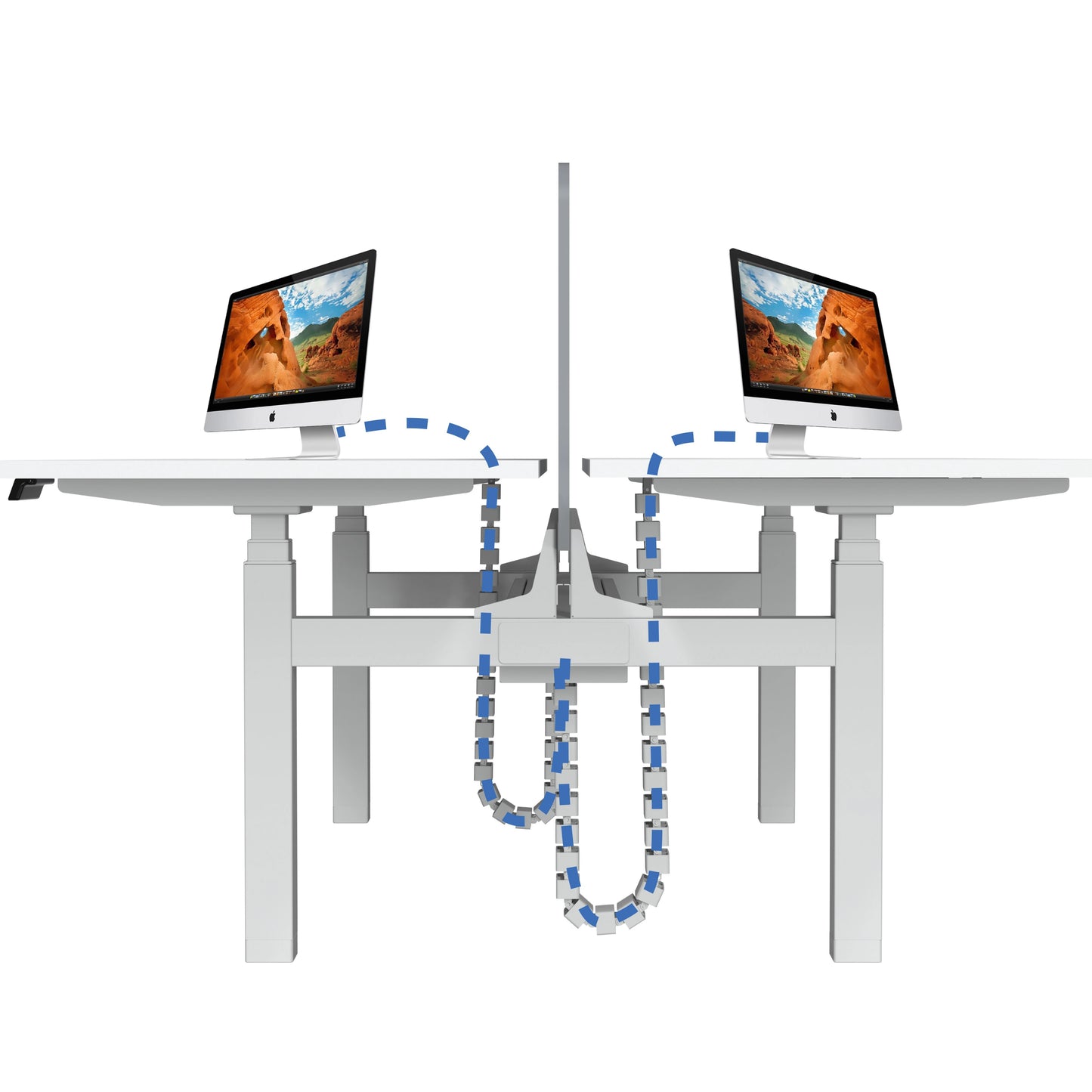 Adjustable Snake Cable Management Spine – Under Desk Wire Organizer