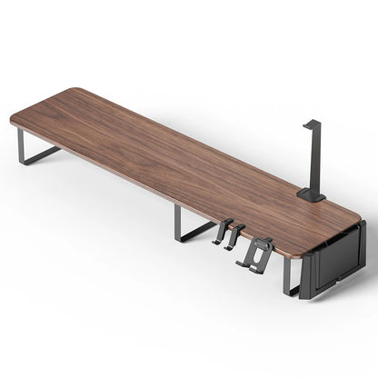 Apex Wooden Monitor Riser with Storage Shelf