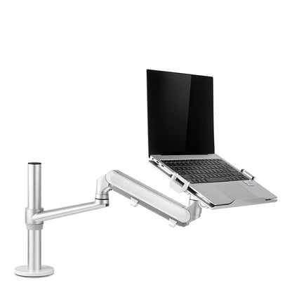 Apex Adjustable Height Aluminum Gas Spring Monitor & Laptop Arm