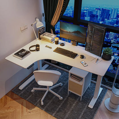 Apex Premium Dual Motor L-Shaped Standing Desk