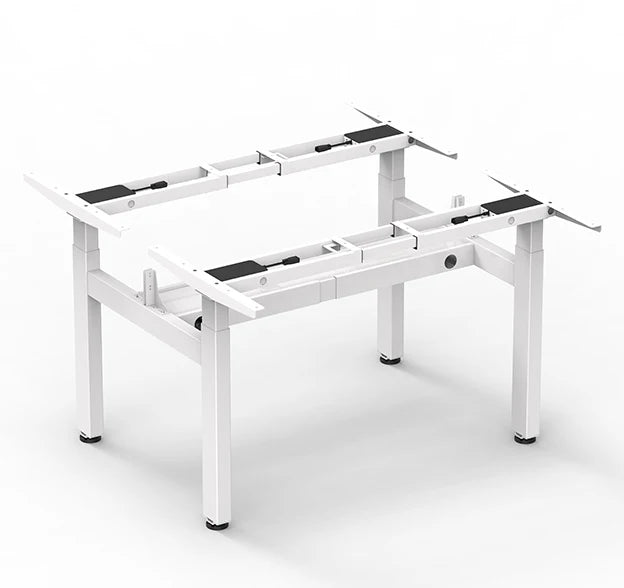 Apex 4-Motor Dual Workstation Desk Frame—Commercial Back-to-Back Configuration