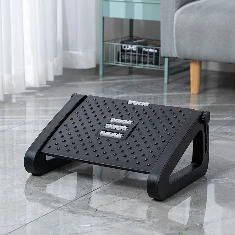Apex Adjustable Ergonomic Foot Rest with Massage Roller Texture