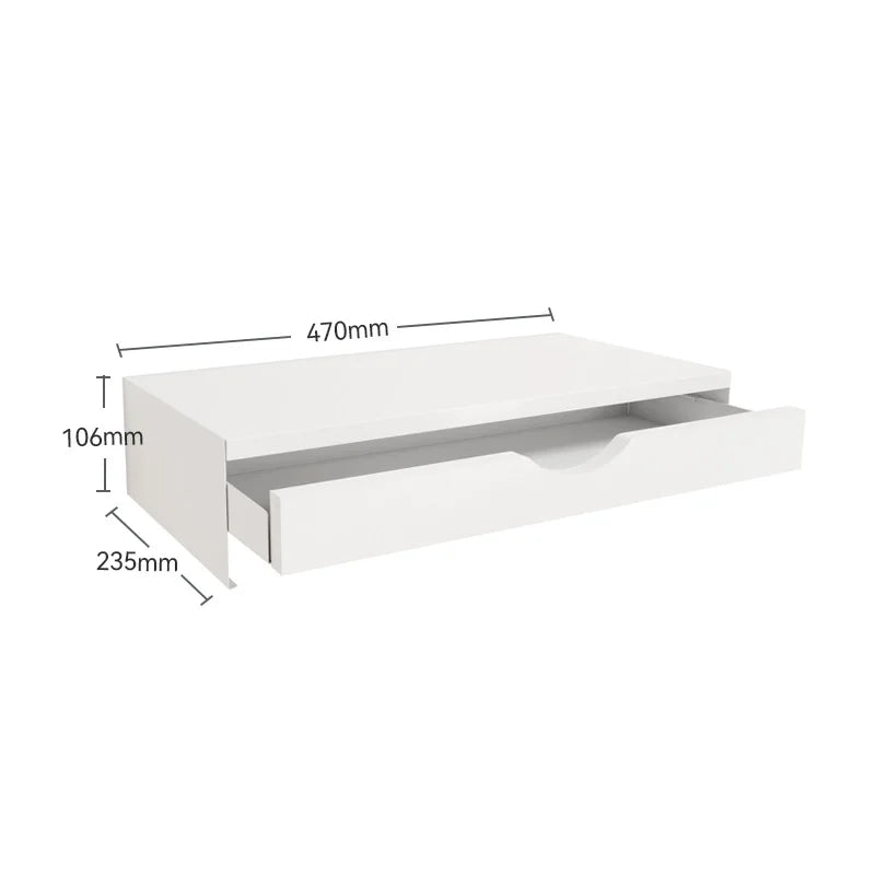 Apex Metal Monitor Stand with Storage Drawer – Desktop Organizer