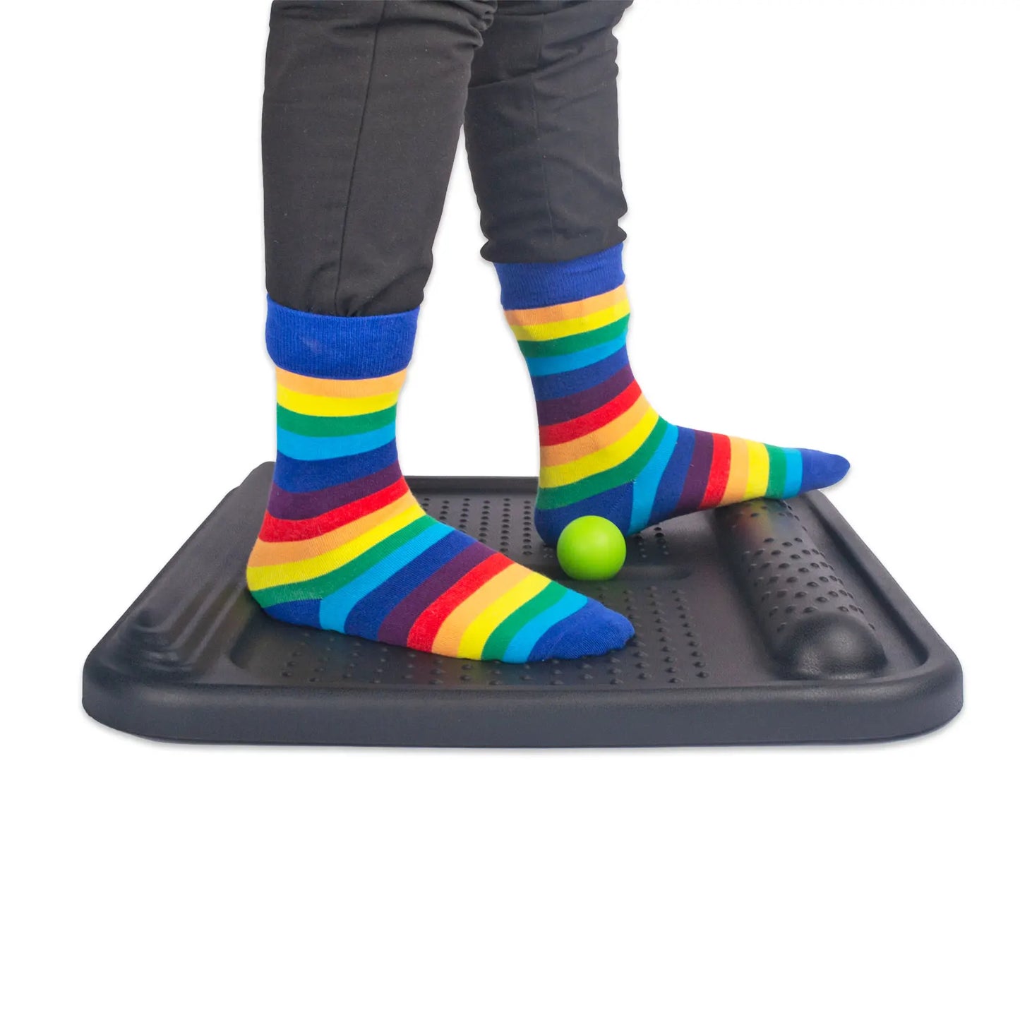 Topographical Anti-Fatigue Standing Desk Mat with Massage Ball