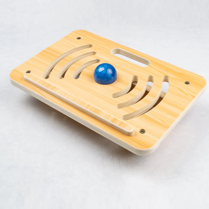 Apex Wooden Ergonomic Footrest with Anti-Slip Rubber Strips