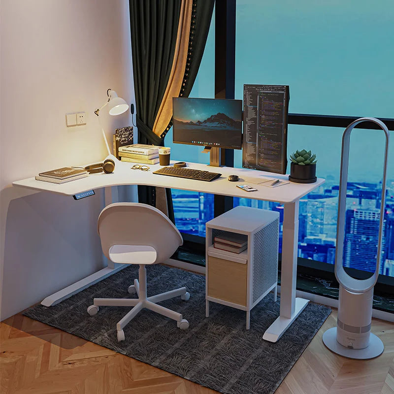 Apex Premium Dual Motor L-Shaped Standing Desk
