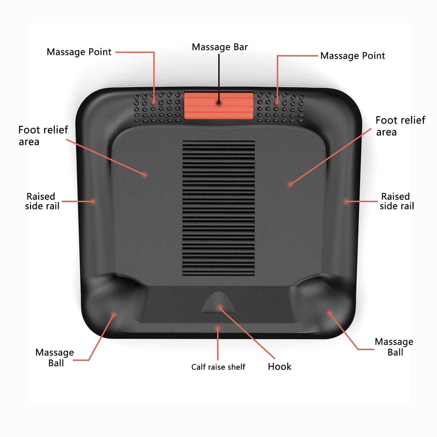 Apex Ergonomic PU Anti-Fatigue Standing Desk Mat with Foot Massage