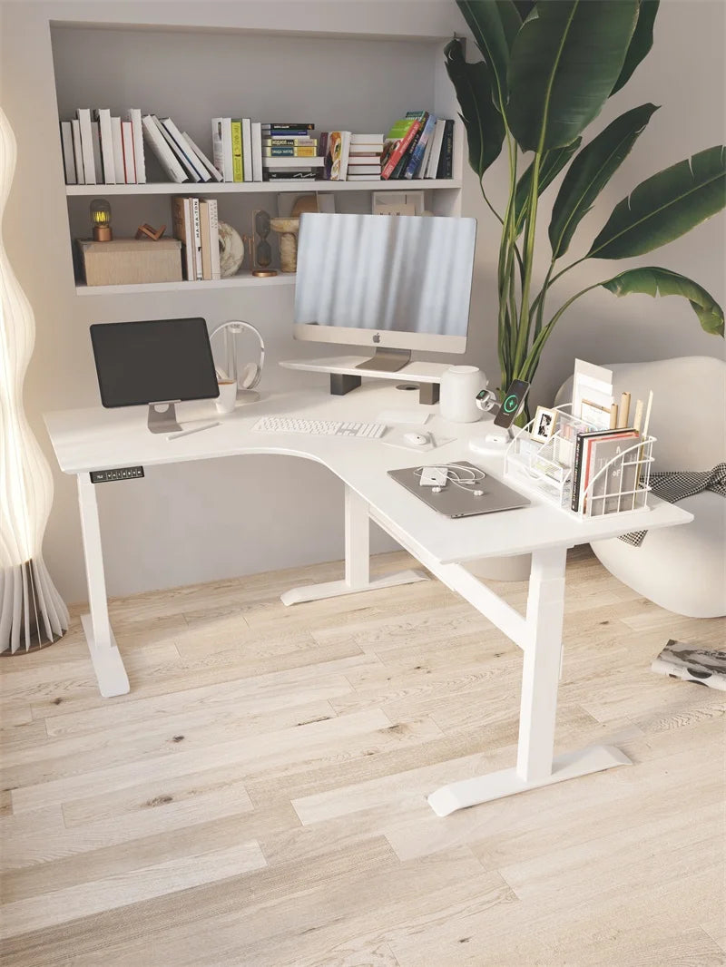 Apex Modern Dual Motor L-Shaped Standing Desk