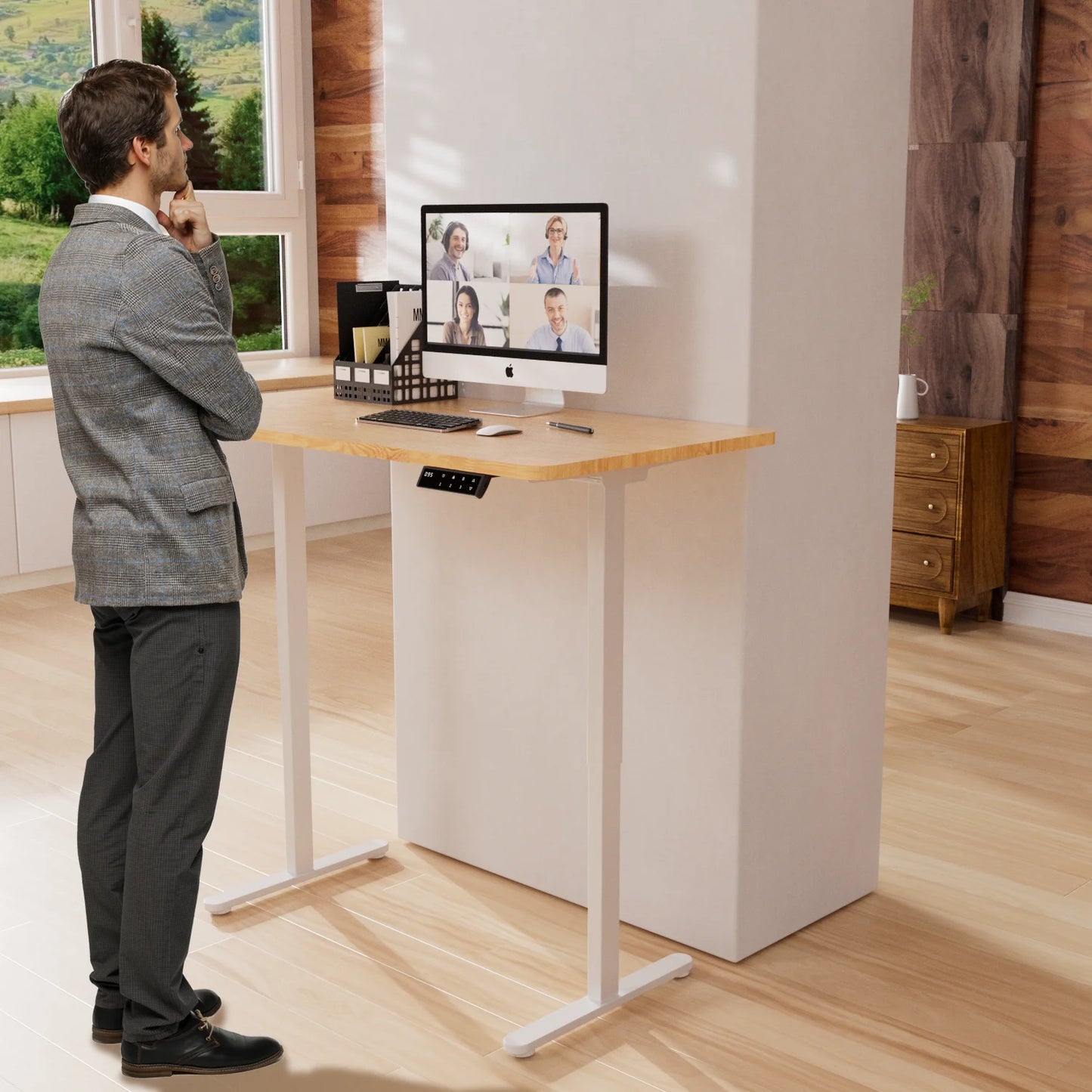 Apex Modern Dual Motor Standing Desk Frame