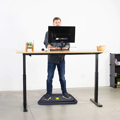 Topographical Anti-Fatigue Standing Desk Mat with Massage Ball