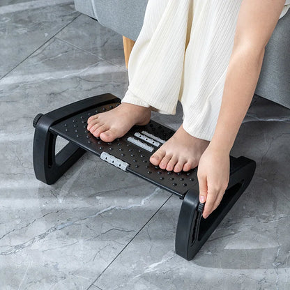 Apex Adjustable Ergonomic Foot Rest with Massage Roller Texture
