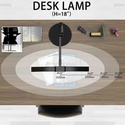 Apex Swing Arm E-Reading Eye-Care LED Desk Lamp
