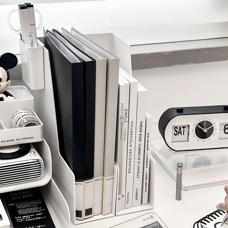 Apex Multifunctional Plastic Desktop Organizer – Stackable Storage Set