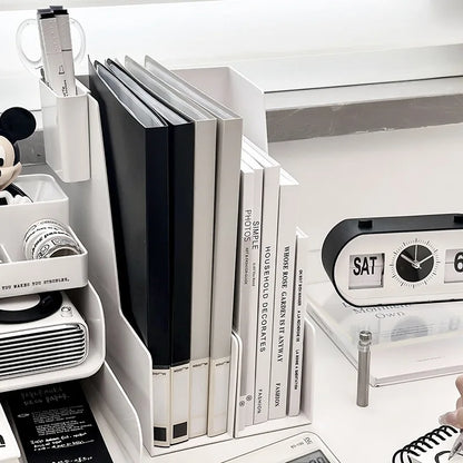 Apex Multifunctional Plastic Desktop Organizer – Stackable Storage Set