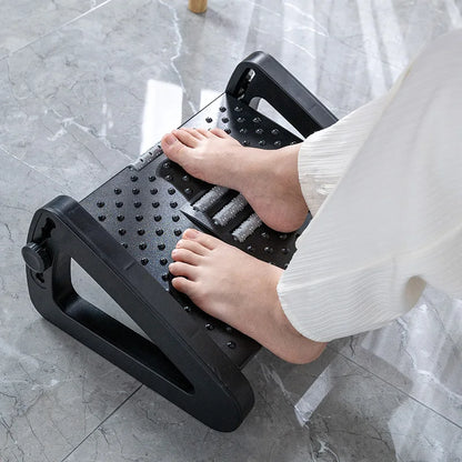 Apex Adjustable Ergonomic Foot Rest with Massage Roller Texture