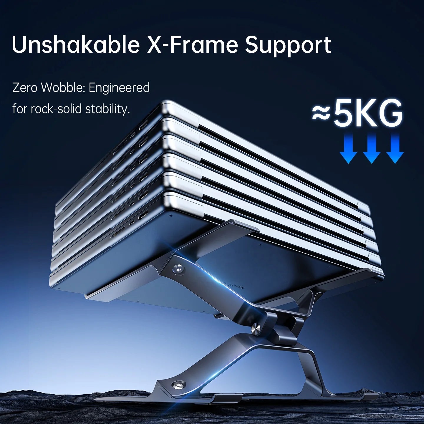 Apex Height-Adjustable Aluminum Laptop Stand for 15.6" Laptops