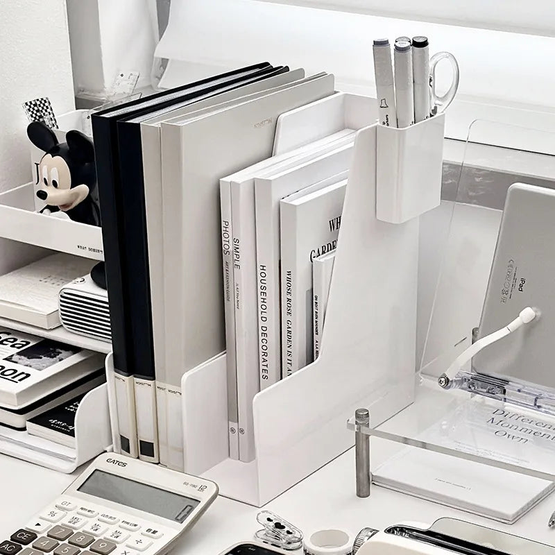 Apex Multifunctional Plastic Desktop Organizer – Stackable Storage Set