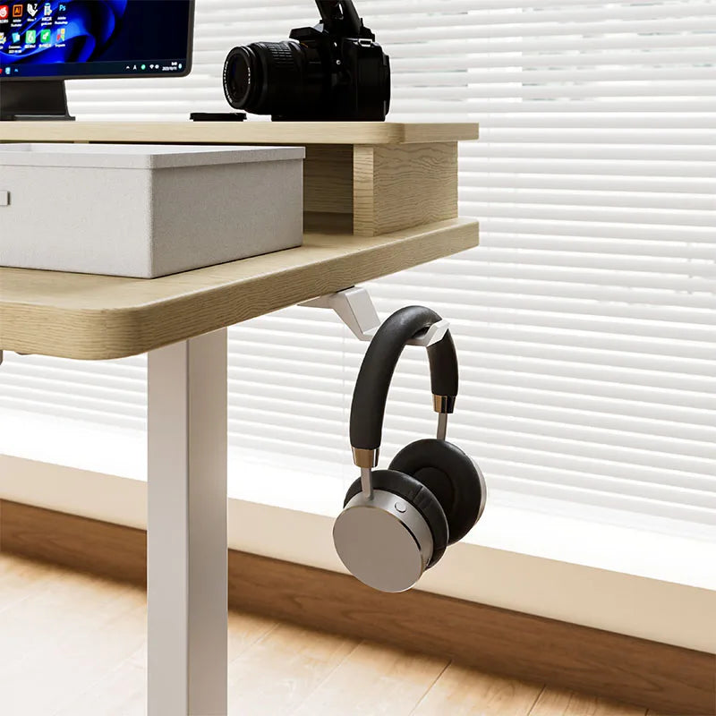Apex Modular L-Shaped Standing Desk with Integrated File Drawers