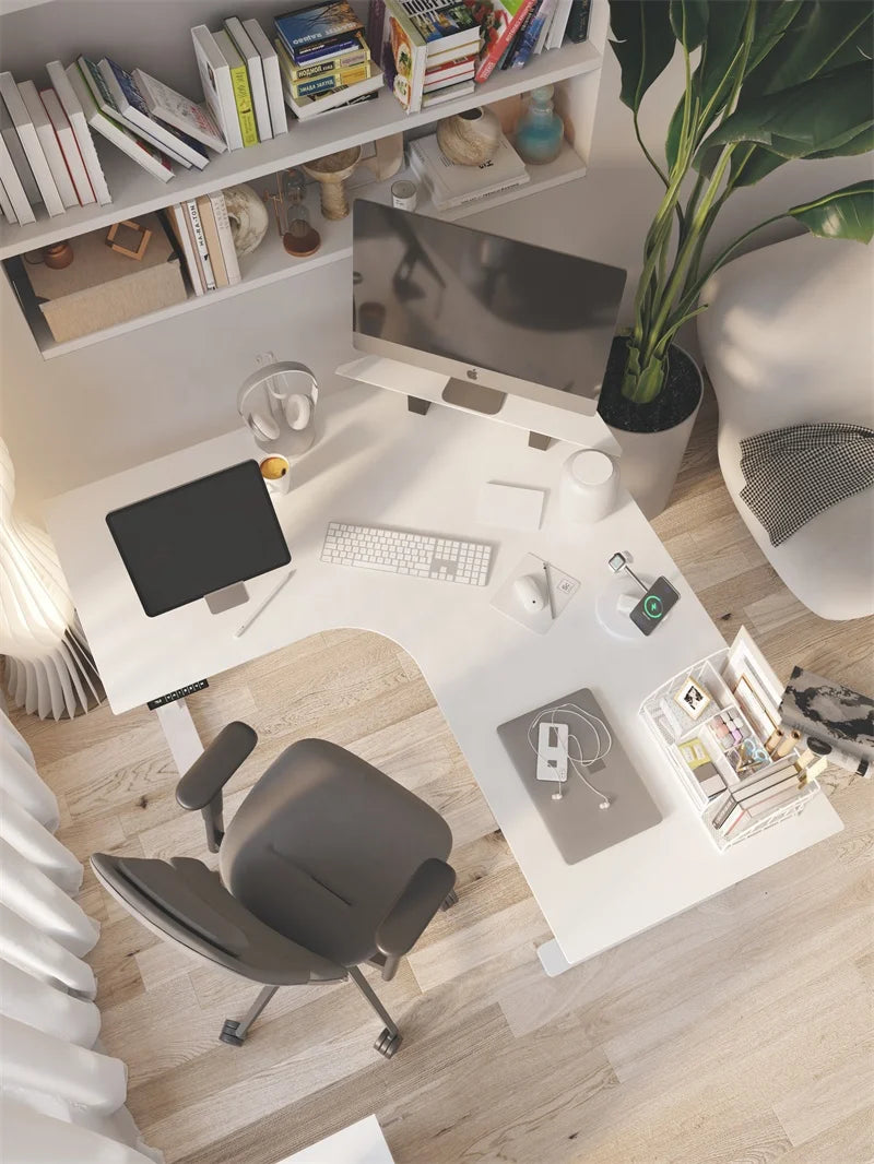 Apex Modern Dual Motor L-Shaped Standing Desk