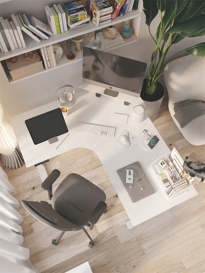 Apex Modern Dual Motor L-Shaped Standing Desk