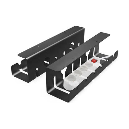 Apex Under Desk Steel Cable Management Tray with Side Rails