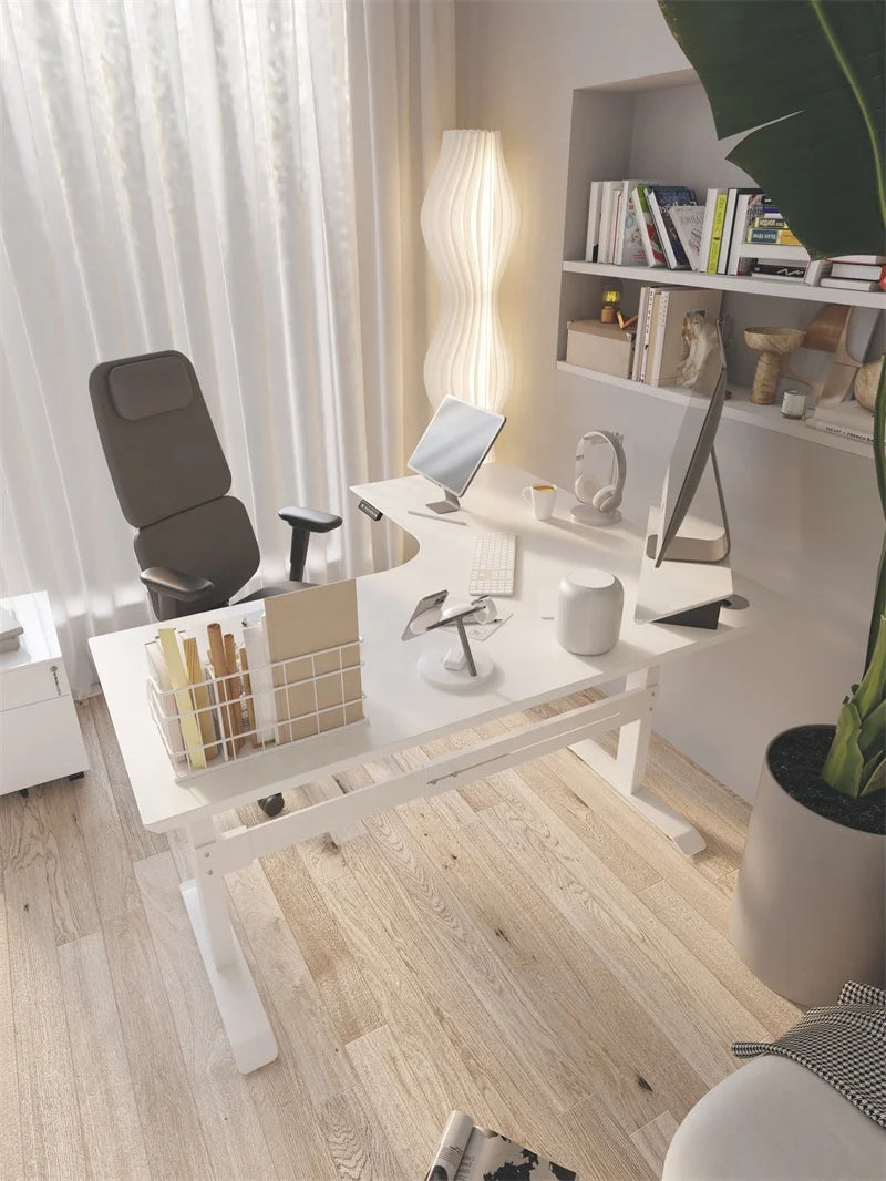 Apex Modern Dual Motor L-Shaped Standing Desk