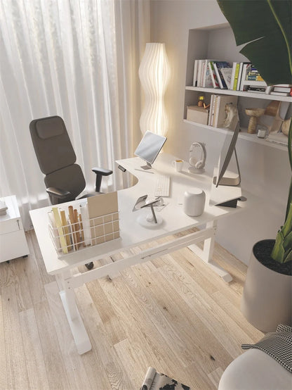 Apex Modern Dual Motor L-Shaped Standing Desk